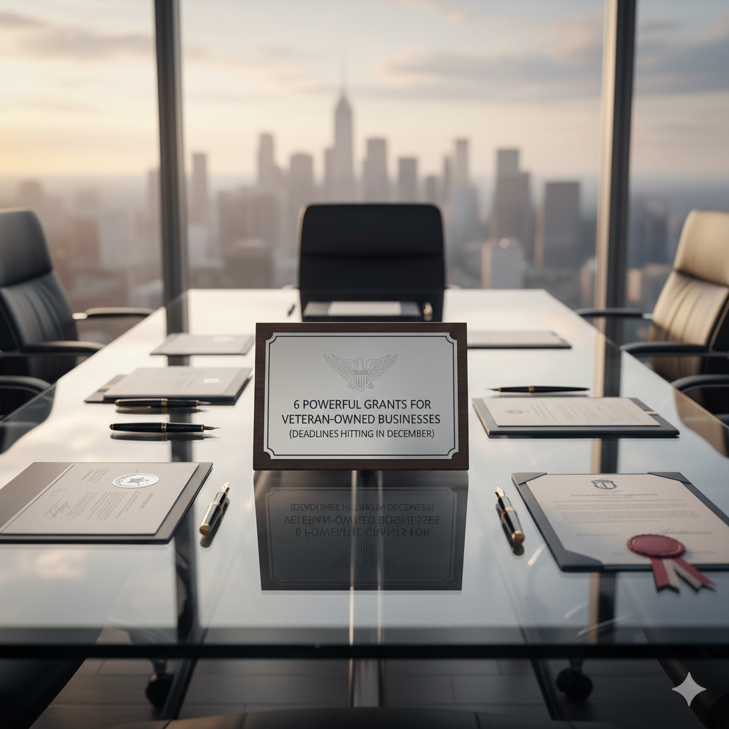 6 Powerful Grants for Veteran-Owned Businesses (Deadlines Hitting in December) grants