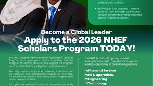 NHEF Scholars Program 2026 in Nigeria 